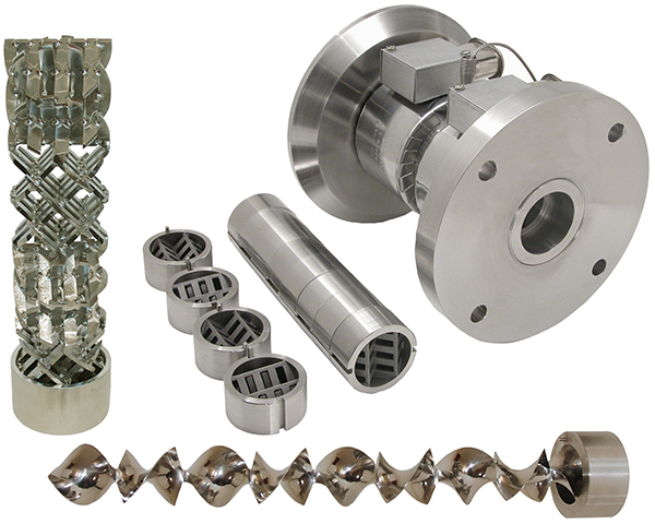 Figure #1) StaMixCo manufactures all three commercially proven static mixer designs used for extrusion service